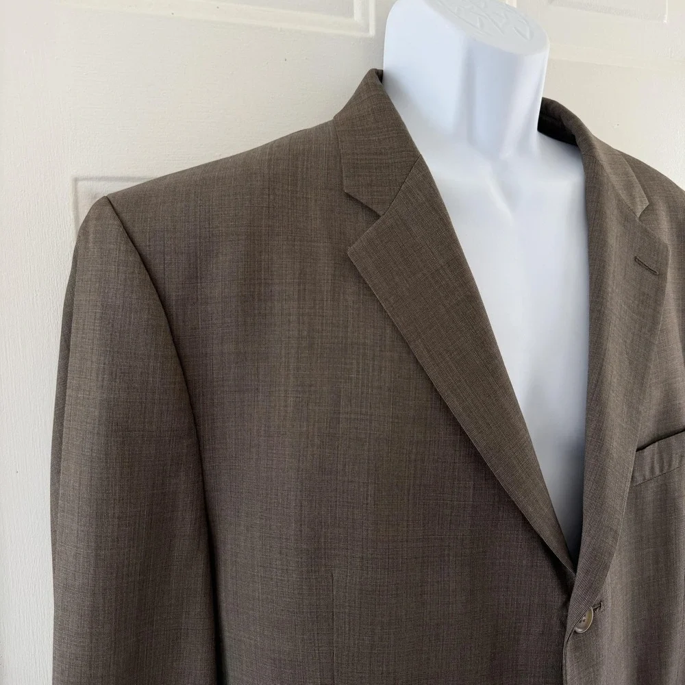 Vintage Chaps Ralph Lauren 2 Piece Suit Mens 46 Brown Wool 40x29 Canada 90s